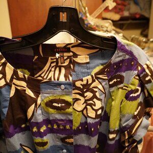 Multicolor floral Escada blouse